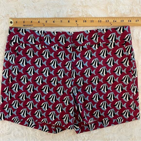 Ann Taylor Chino Purple Fish Signature 5” Inseam Shorts Size 4 Women - Picture 12 of 12